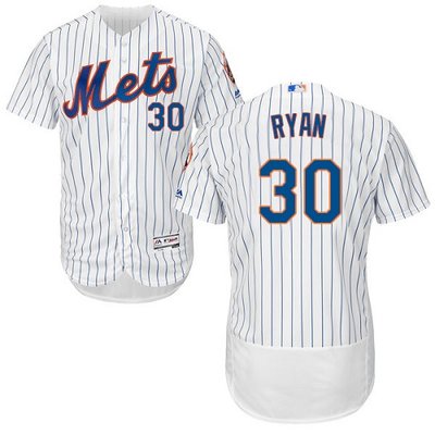 Mets #30 Nolan Ryan White(Blue Strip) Flexbase Authentic Collection Stitched MLB Jersey Mets #30 Nolan Ryan White(Blue Strip) Flexbase Authentic Collection Stitched MLB Jersey