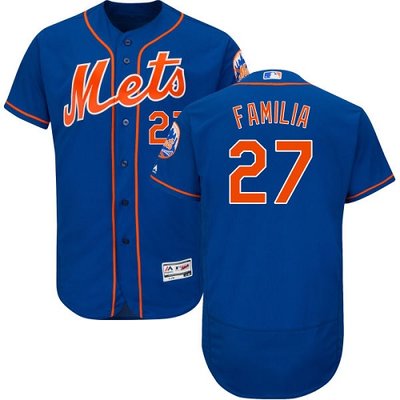 Mets #27 Jeurys Familia Blue Flexbase Authentic Collection Stitched MLB Jersey Mets #27 Jeurys Familia Blue Flexbase Authentic Collection Stitched MLB Jersey