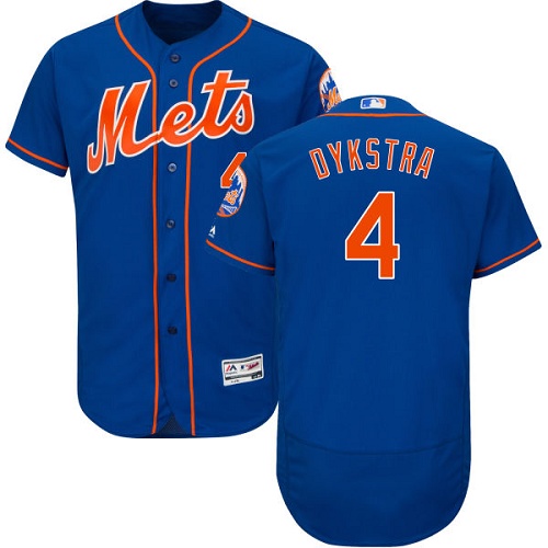 Mets #4 Lenny Dykstra Blue Flexbase Authentic Collection Stitched MLB Jersey Mets #4 Lenny Dykstra Blue Flexbase Authentic Collection Stitched MLB Jersey