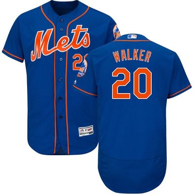 Mets #20 Neil Walker Blue Flexbase Authentic Collection Stitched MLB Jersey