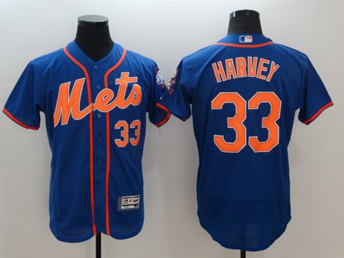 Mets #33 Matt Harvey Blue Flexbase Authentic Collection Stitched MLB Jersey Mets #33 Matt Harvey Blue Flexbase Authentic Collection Stitched MLB Jersey