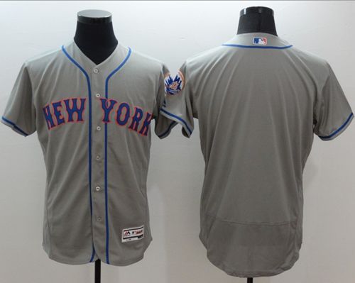 Mets Blank Grey Flexbase Authentic Collection Stitched MLB Jersey Mets Blank Grey Flexbase Authentic Collection Stitched MLB Jersey