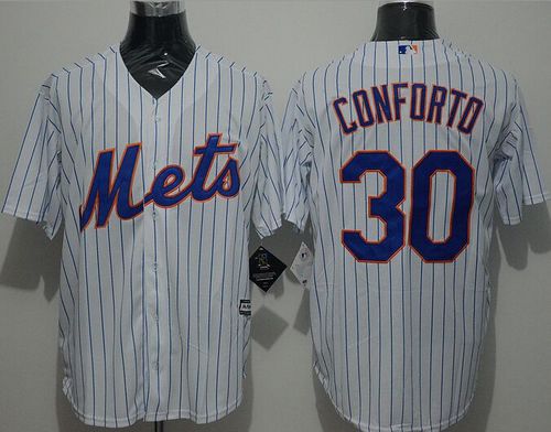 Mets #30 Michael Conforto White(Blue Strip) New Cool Base Stitched MLB Jersey Mets #30 Michael Conforto White(Blue Strip) New Cool Base Stitched MLB Jersey