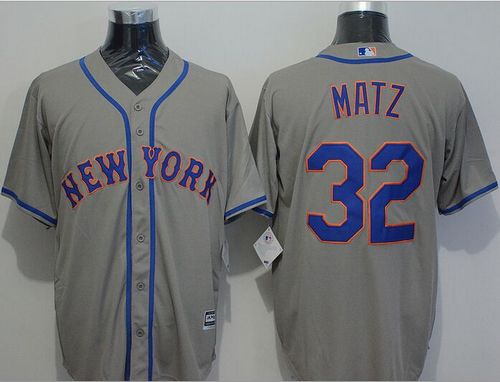 Mets #32 Steven Matz Grey New Cool Base Stitched MLB Jersey Mets #32 Steven Matz Grey New Cool Base Stitched MLB Jersey