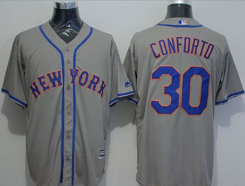 Mets #30 Michael Conforto Grey New Cool Base Stitched MLB Jersey Mets #30 Michael Conforto Grey New Cool Base Stitched MLB Jersey