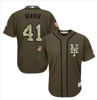 Mets #41 Tom Seaver Green Salute to Service Stitched MLB Jersey Mets #41 Tom Seaver Green Salute to Service Stitched MLB Jersey