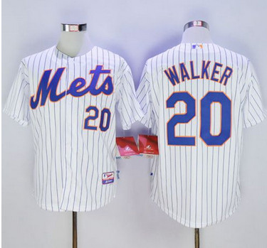 Mets #20 Neil Walker White(Blue Strip) Home Cool Base Stitched MLB Jersey Mets #20 Neil Walker White(Blue Strip) Home Cool Base Stitched MLB Jersey