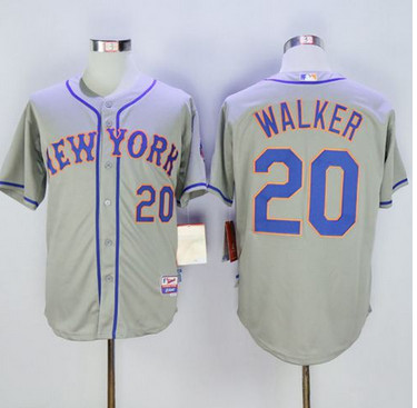Mets #20 Neil Walker Grey Cool Base Stitched MLB Jersey Mets #20 Neil Walker Grey Cool Base Stitched MLB Jersey