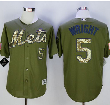 Mets #5 David Wright Green Camo New Cool Base Stitched MLB Jersey Mets #5 David Wright Green Camo New Cool Base Stitched MLB Jersey