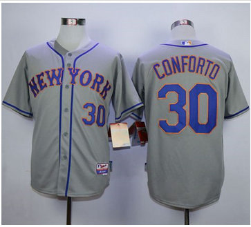 New York Mets #30 Michael Conforto Grey Road Cool Base Stitched MLB Jersey New York Mets #30 Michael Conforto Grey Road Cool Base Stitched MLB Jersey