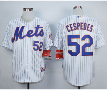 New York Mets #52 Yoenis Cespedes White Home Cool Base Stitched MLB Jersey New York Mets #52 Yoenis Cespedes White Home Cool Base Stitched MLB Jersey