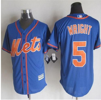 New York Mets #5 David Wright Blue Alternate Home New Cool Base Stitched Baseball Jersey