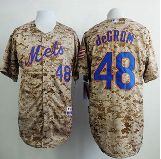 New York Mets #48 Jacob DeGrom Camo Alternate Cool Base Stitched Baseball Jersey New York Mets #48 Jacob DeGrom Camo Alternate Cool Base Stitched Baseball Jersey