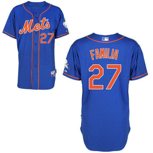 New York Mets #27 Familia jr Blue Authentic Personalized Alternate Home Jersey New York Mets #27 Familia jr Blue Authentic Personalized Alternate Home Jersey