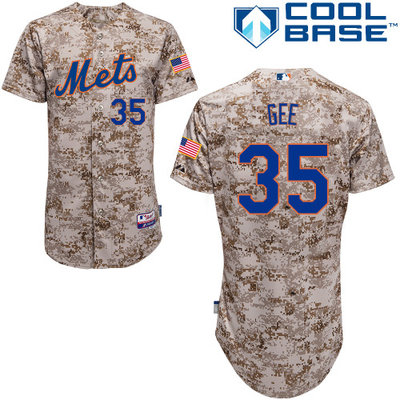 New York Mets #35 Gee Authentic Personalized Alternate Camo Jersey New York Mets #35 Gee Authentic Personalized Alternate Camo Jersey