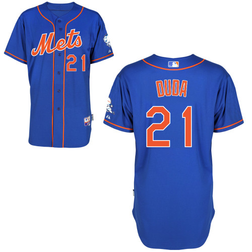 New York Mets #21 Duda Blue Authentic Personalized Alternate Home Jersey New York Mets #21 Duda Blue Authentic Personalized Alternate Home Jersey