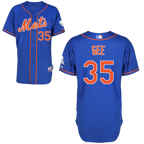 New York Mets #35 Gee Blue Authentic Personalized Alternate Home Jersey New York Mets #35 Gee Blue Authentic Personalized Alternate Home Jersey