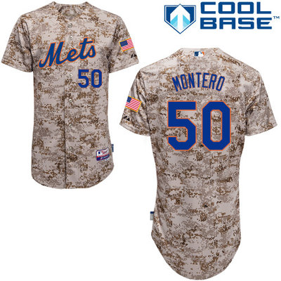 New York Mets #50 Montero Authentic Personalized Alternate Camo Jersey New York Mets #50 Montero Authentic Personalized Alternate Camo Jersey