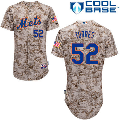 New York Mets #52 Torres Authentic Personalized Alternate Camo Jersey New York Mets #52 Torres Authentic Personalized Alternate Camo Jersey