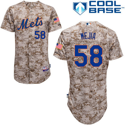 New York Mets #58 Mejia Authentic Personalized Alternate Camo Jersey New York Mets #58 Mejia Authentic Personalized Alternate Camo Jersey
