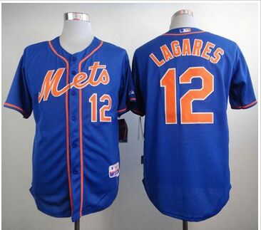 New York Mets #12 Juan Lagares Blue Alternate Home Cool Base Stitched Baseball Jersey New York Mets #12 Juan Lagares Blue Alternate Home Cool Base Stitched Baseball Jersey