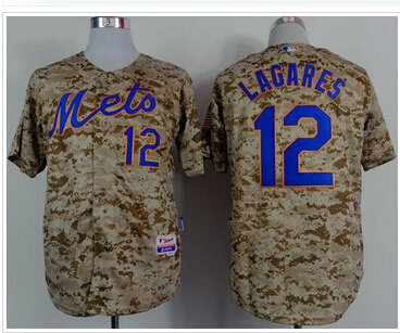 New York Mets #12 Juan Lagares Camo Alternate Cool Base Stitched Baseball Jersey New York Mets #12 Juan Lagares Camo Alternate Cool Base Stitched Baseball Jersey