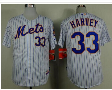 New York Mets #33 Matt Harvey White(Blue Strip) Home Cool Base Baseball Jersey New York Mets #33 Matt Harvey White(Blue Strip) Home Cool Base Baseball Jersey