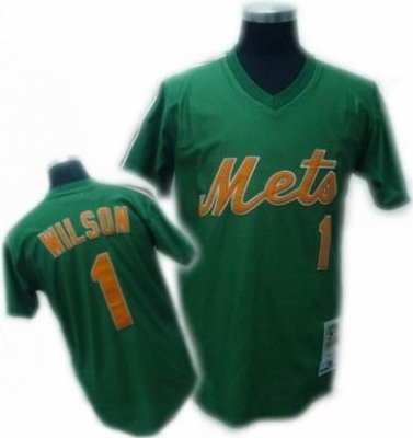 New York Mets #1 WILSON GREEN MN jersey New York Mets #1 WILSON GREEN MN jersey