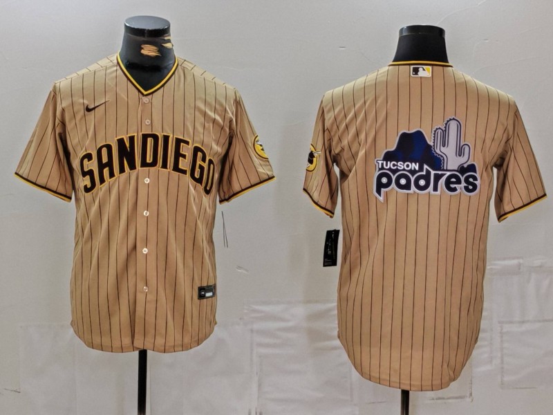 Men's San Diego Padres Tan Team Big Logo Cool Base Stitched Baseball Jersey Men's San Diego Padres Tan Team Big Logo Cool Base Stitched Baseball Jersey