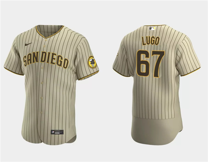 Men's San Diego Padres #67 Seth Lugo Tan Flex Base Stitched Baseball Jersey Men's San Diego Padres #67 Seth Lugo Tan Flex Base Stitched Baseball Jersey