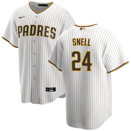 San Diego Padres #24 Blake Snell Coolbase White Jersey San Diego Padres #24 Blake Snell Coolbase White Jersey