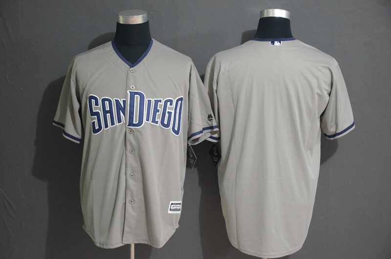Padres Blank Gray FlexBase Jersey Padres Blank Gray FlexBase Jersey