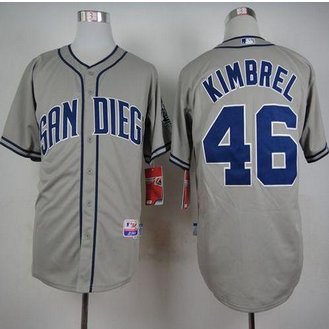 San Diego Padres #46 Craig Kimbrel Coffee Grey Cool Base Stitched Baseball Jersey