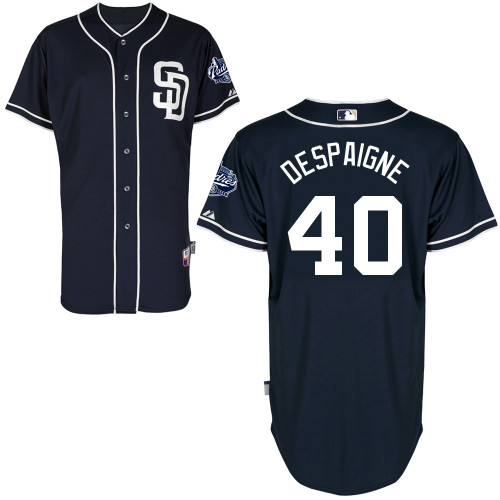 San Diego Padres #40Odrisamer Despaigne Authentic Personalized Alternate Blue Jersey