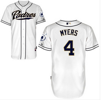 Authentic San Diego Padres Jersey 4 Wil Myers marinha cinza camuflagem branca Baseball white Jersey bordados logos costurado