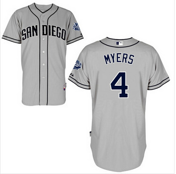 Authentic San Diego Padres Jersey 4 Wil Myers marinha cinza camuflagem branca Baseball gray Jersey bordados logos costurado