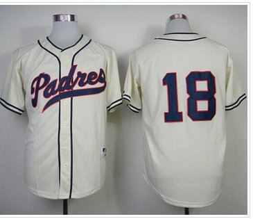 San Diego Padres #18 Carlos Quentin Cream 1948 Turn Back The Clock Stitched Baseball Jersey