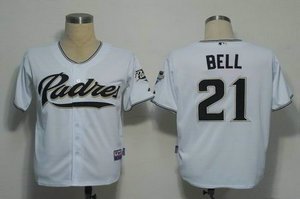 san diego padres 21 bell white cool base