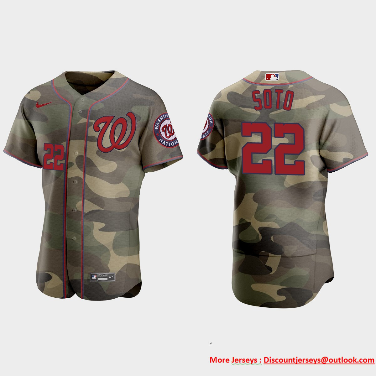 Washington Nationals #22 Juan Soto Men's Nike 2021 Armed Forces Day Authentic MLB Jersey -Camo