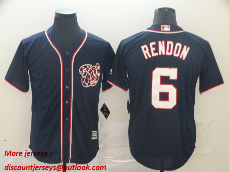 Nationals 6 Anthony Rendon Navy Cool Base Jersey