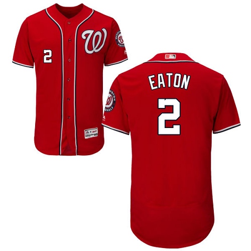 Nationals #2 Adam Eaton Red Flexbase Authentic Collection Stitched MLB Jersey Nationals #2 Adam Eaton Red Flexbase Authentic Collection Stitched MLB Jersey