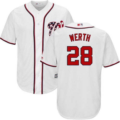 Nationals #28 Jayson Werth White New Cool Base Stitched MLB Jersey Nationals #28 Jayson Werth White New Cool Base Stitched MLB Jersey