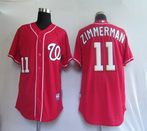 MLB Jerseys Washington Nationals 11# Zimmerman Red MLB Jerseys Washington Nationals 11# Zimmerman Red