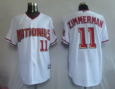 MLB Jerseys Washington Nationals 11# Zimmerman White MLB Jerseys Washington Nationals 11# Zimmerman White