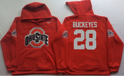 Ohio State Buckeyes Buckeyes Red Men's Pullover Hoodie