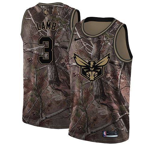 Nike Hornets #3 Jeremy Lamb Camo NBA Swingman Realtree Collection Jersey