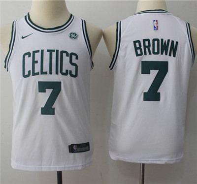 Nike Celtics #7 Jaylen Brown White Youth NBA Swingman Association Edition Jersey Nike Celtics #7 Jaylen Brown White Youth NBA Swingman Association Edition Jersey