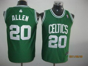 kids Boston Celtics 20 Ray Allen Green White Numbe