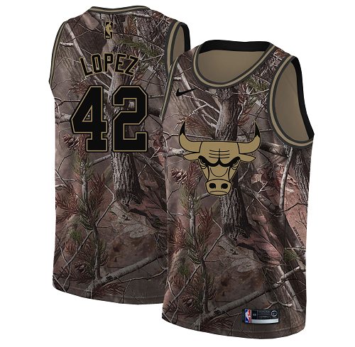 Nike Bulls #42 Robin Lopez Camo Youth NBA Swingman Realtree Collection Jersey