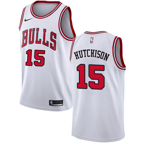 Nike Bulls #15 Chandler Hutchison White Youth NBA Swingman Association Edition Jersey Nike Bulls #15 Chandler Hutchison White Youth NBA Swingman Association Edition Jersey